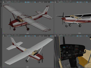 Aereo Cessna Modello 3D