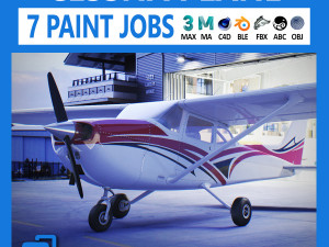 Cessna Plane 3D Model