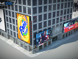 7th Avenue 750 Building Modello 3D