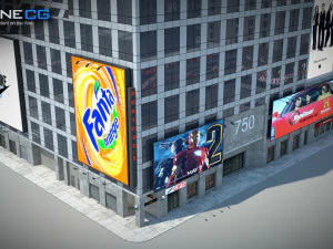 7th Avenue 750 Building 3D Model