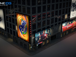 7th Avenue 750 Building Modello 3D
