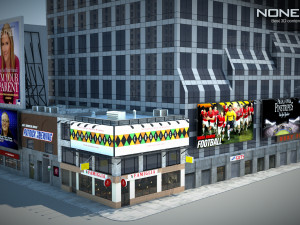 7th Avenue 750 Building Modello 3D