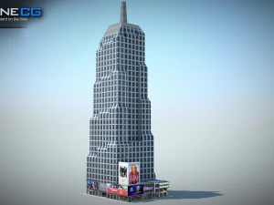7th Avenue 750 Building 3D Model