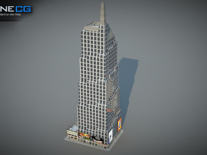 7th Avenue 750 Building Modello 3D