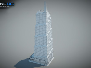7th Avenue 750 Building Modello 3D