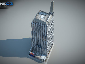 7th Avenue 750 Building Modello 3D