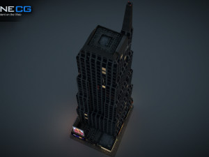 7th Avenue 750 Building Modello 3D