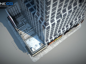 7th Avenue 750 Building Modello 3D