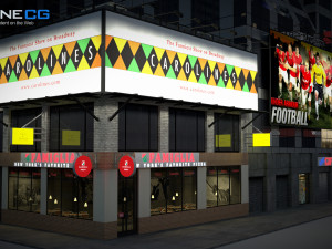 7th Avenue 750 Building Modello 3D