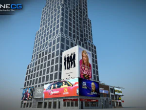 7th Avenue 750 Building 3D Model