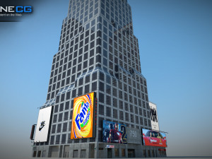 7th Avenue 750 Building Modello 3D