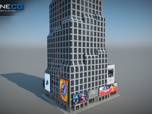 7th Avenue 750 Building Modello 3D