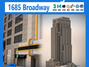 1685 Broadway Theater Building 3Dモデル