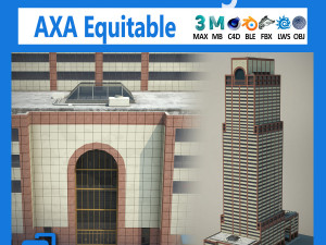AXA Equitable Center Building 3Dモデル