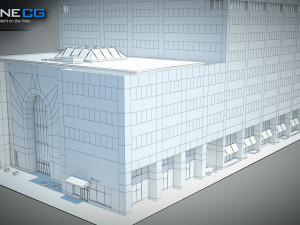 AXA Equitable Center Building 3D Модель