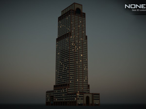 AXA Equitable Center Building 3D Модель