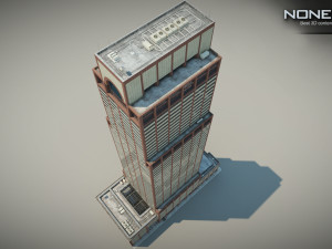 AXA Equitable Center Building 3D Модель