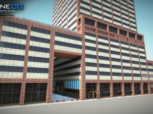 AXA Equitable Center Building 3D Модель