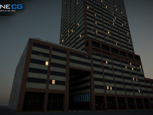 AXA Equitable Center Building 3D Модель