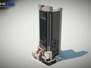 Crowne Plaza Building 3D Model