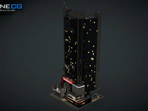 Crowne Plaza Building 3D Model