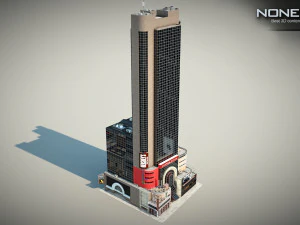 Crowne Plaza Building 3D Model