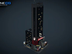 Crowne Plaza Building 3D Model