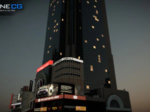 Crowne Plaza Building 3D Model