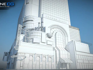 Crowne Plaza Building 3D Model