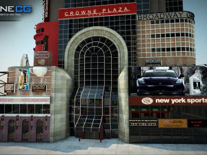 Crowne Plaza Building 3D Model