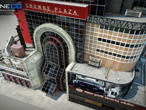Crowne Plaza Building 3D Model