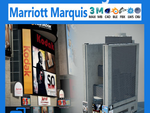 Marriott Marquis Building 3Dモデル