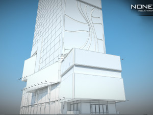 Ramada Renaissance Building Model 3D