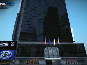 Ramada Renaissance Building 3D Model