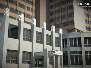 Sheraton 7th Avenue Building Model 3D