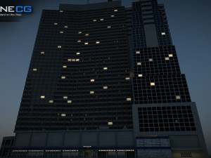 Sheraton 7th Avenue Building Model 3D