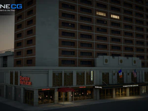 Sheraton Manhattan-Geb&auml;ude 3D Modell