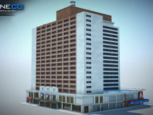 Sheraton Manhattan-Geb&auml;ude 3D Modell