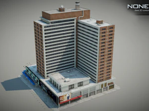 Sheraton Manhattan-Geb&auml;ude 3D Modell