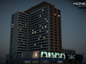 Sheraton Manhattan-Geb&auml;ude 3D Modell