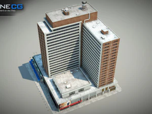 Sheraton Manhattan-Geb&auml;ude 3D Modell