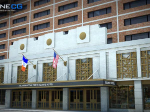 Sheraton Manhattan-Geb&auml;ude 3D Modell