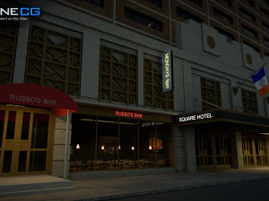 Sheraton Manhattan-Geb&auml;ude 3D Modell