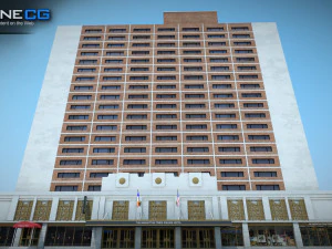 Sheraton Manhattan-Geb&auml;ude 3D Modell