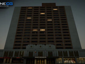 Sheraton Manhattan-Geb&auml;ude 3D Modell