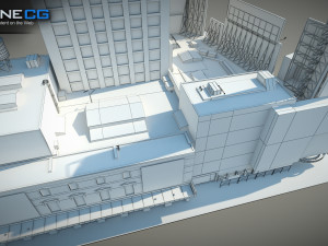 W Downtown Hotel Building 3D Model