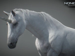 Animated Unicorn 3D Model