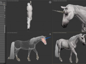 Animated Unicorn 3D 模型