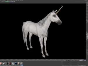 Animated Unicorn 3D Model