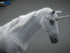 Animated Unicorn 3D Model